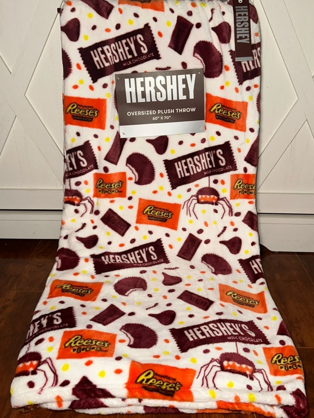 Hershey's x Reese's Halloween Candy Oversized Plush Throw Blanket